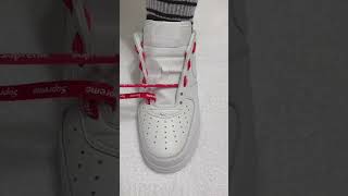 Download lagu How to Lace Your Air Force 1s Properly #nikeaj1 #af1 #nikeshoes #shoelacetying #shoelaces #lacing mp3