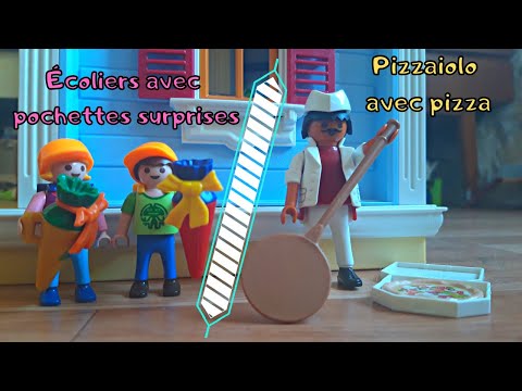 [Unboxing] Écoliers Avec Pochettes Surprises 4686 Et Pizzaiolo Avec Pizza  6392 Playmobil