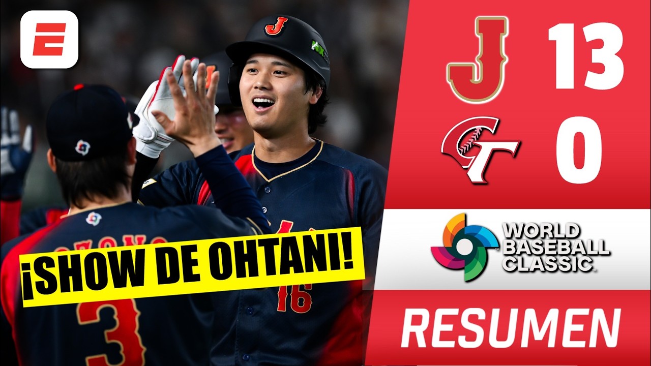 GRAND SLAM de OHTANI impulsa PALIZA de JAPÓN 13-0 a TAIWÁN | Resumen | Clásico Mundial de Béisbol