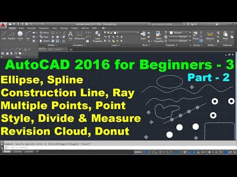AutoCAD 2016 Tutorial for Beginners - 3 (Part 2 of 2)