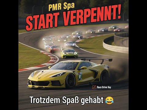 PMR Spa, Corvette Z06 GT3.R, P20 Start verpennt, 3 Runden Disaster Rennen, Trotzdem Spaß🏁