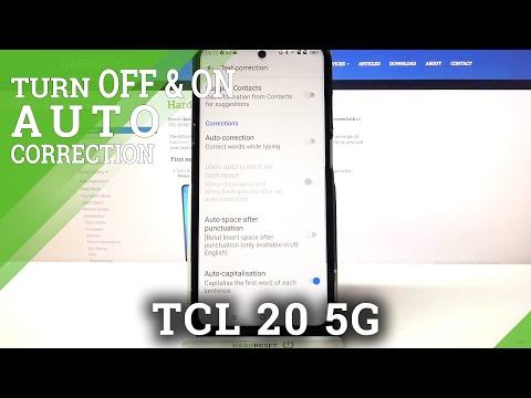 How to Enable Auto Correction on TCL 20 5G – Disable Auto Correction