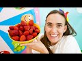 Vlad and Mom Fruits &amp; Vegatables smoothie challenge with dance Niki