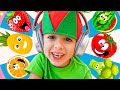 Vlad and Mom Fruits & Vegatables smoothie challenge with dance Niki