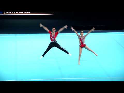 Australia 1 (AUS) - 2024 Acrobatic Worlds, Guimaraes (POR) Dynamic Qualification  Mixed Pair