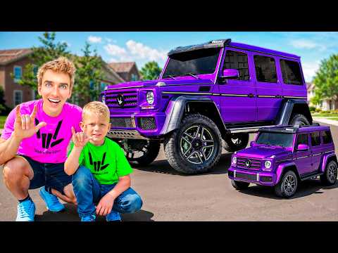 I Surprised 5 Year Old With Mini Twin G-Wagon!