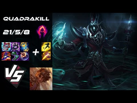 JUNGLE Karthus vs Taliyah [QUADRAKILL] - EU Grandmaster Patch 14.11