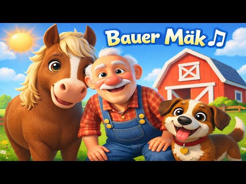 🐮🚜 Bauer Mäk hat einen Hof – ein fröhliches Bauernhof-Kinderlied auf Deutsch!