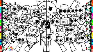 Incredibox Sprunki Coloring Pages / How to Color All Original Sprunki vs All Horror Sprunki