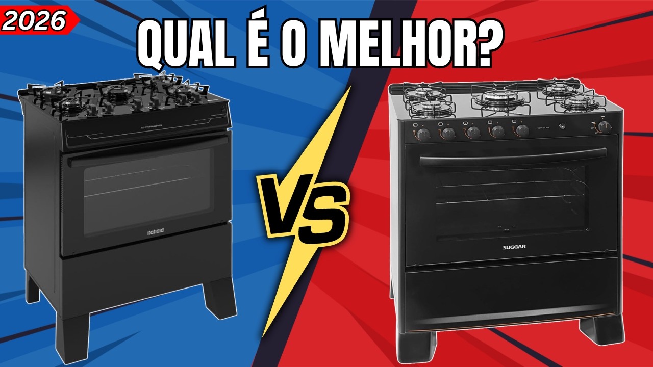 Itatiaia Electra Glass Vs Suggar Cook Glass | Qual Fogão 5 Bocas COMPRAR Em 2026?
