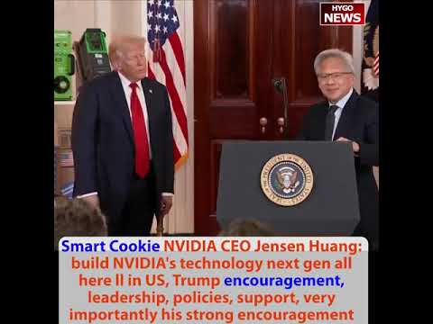 NVIDIA CEO Jensen Huang: '$500 Billion to Build AI Chips Entirely in USA'; 'Without Trump's Strong Encouragement, This Wouldn't Have Happened'