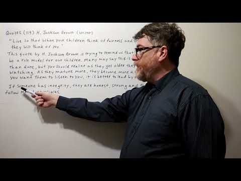 Tutor Nick P Quotes (119) H. Jackson Brown - Live So That When Your Children Think ...