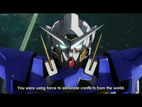 Setsuna (Gundam Exia) vs Ribbons Almark (0 Gundam)