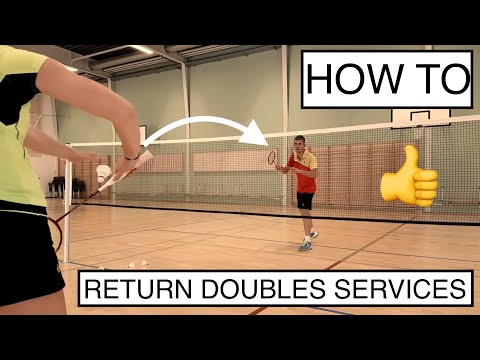 BADMINTON TECHNIQUE #52 - HOW TO RETURN THE LOW SERVE AND FLICK SERVE