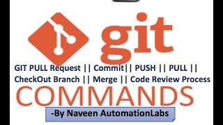 What is GIT PULL Request || Commit|| PUSH || PULL || CheckOut Branch || Merge || Code Review Process