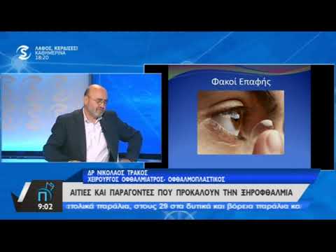 Δρ Νικόλαος Τράκος | Νόσος Ξηρού Οφθαλμού | Sigma Tv 03.06.19