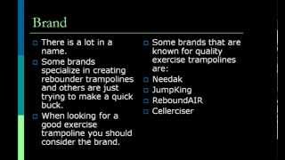 How To Choose A Rebounder Trampoline