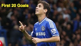 Oscars ersten 20 Treffer für den FC Chelsea