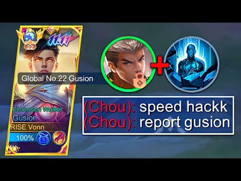 GUSION UNLI TOWER DIVE!! ( Petrify + Hero Lock Combo )