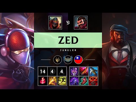 Zed Jungle vs Graves - TW Challenger Patch 25.08