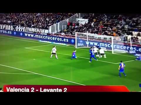 Valencia 2 - 2 Levante, Gol de Iborra, y el gol tonto de Jonas, Liga BBVA