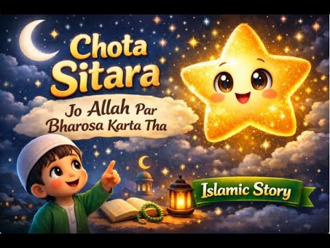 Chota Sitara Jo Allah Par Bharosa Karta Tha 🌟 | Islamic Kids Story in Urdu, #islamic  #viralvideo