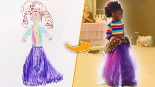 Can These Fashion Designers Turn This Kid's Drawing Into A Real Dress?