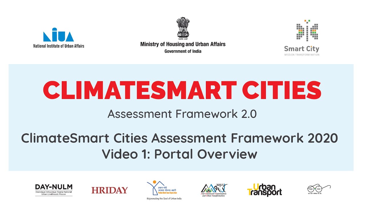 ClimateSmart Cities Assessment Framework 2020 Video 1: Portal Overview