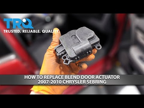How to Replace Blend Door Actuator 2007-2010 Chrysler Sebring