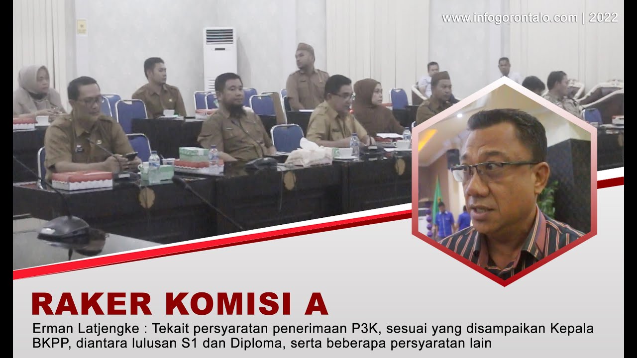 Komisi A DPRD Kota Gorontalo Gelar Raker terkait Pendataan TPKD