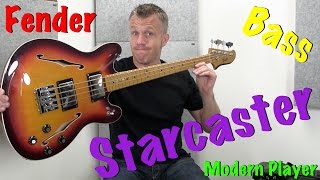 Video thumbnail for Fender Modern Player Starcaster Bass Guitar Review by Paul Annis