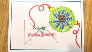 Raksha Bandhan Special Gift Poster So Easy | Happy Raksha Bandhan Greeting Card | Rakhi Drawing