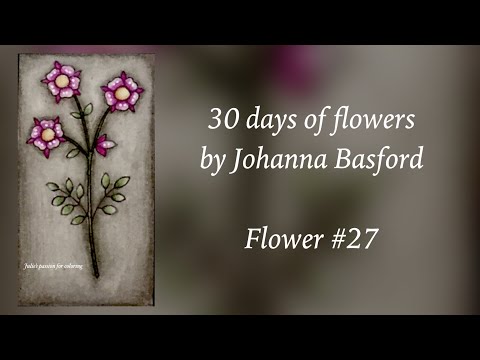 30 days of flowers by Johanna Basford - Flower #27