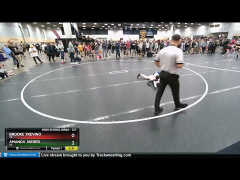 127 Lbs Champ. Round 2 - Brooke Trevino, TX Vs Amanda Jaeger, KS 5946
