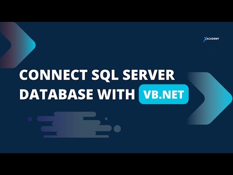 Connect Sql Server Database With Vb Net Visual Basic Tutorial Vb Net