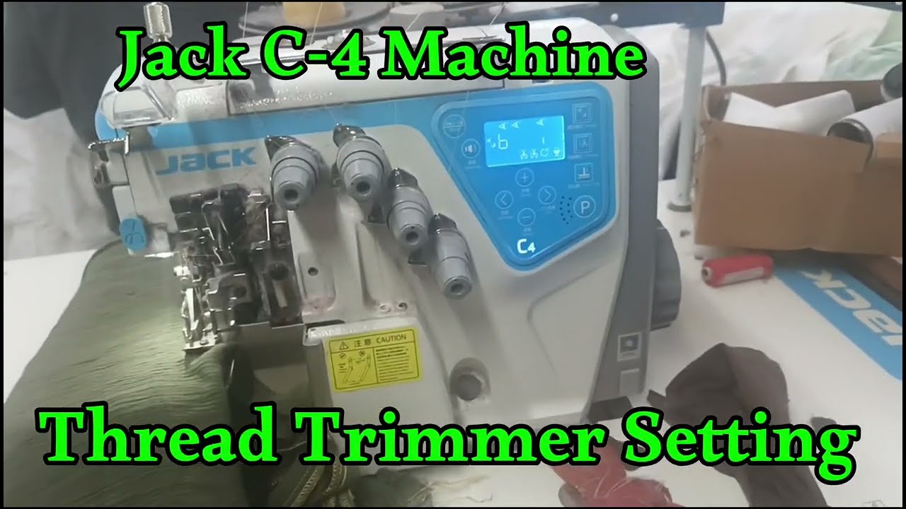 Jack C-3/C-4 Overlock Machine thread Trimmer Setting// Sohan Kumar Shakya