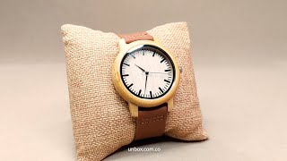Reloj de madera - Bamboo Primitive