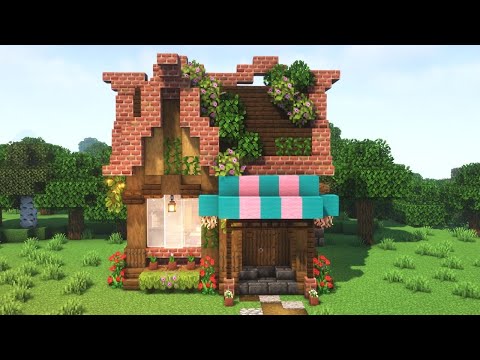 {Minecraft} 🌿 How To Build An Aesthetic Flower Shop 🌼🌹 {Tutorial}