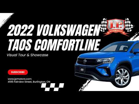 2022 Volkswagen Taos Comfortline 4MOTION in Blue for sale at JP Motors in Burlington, ON