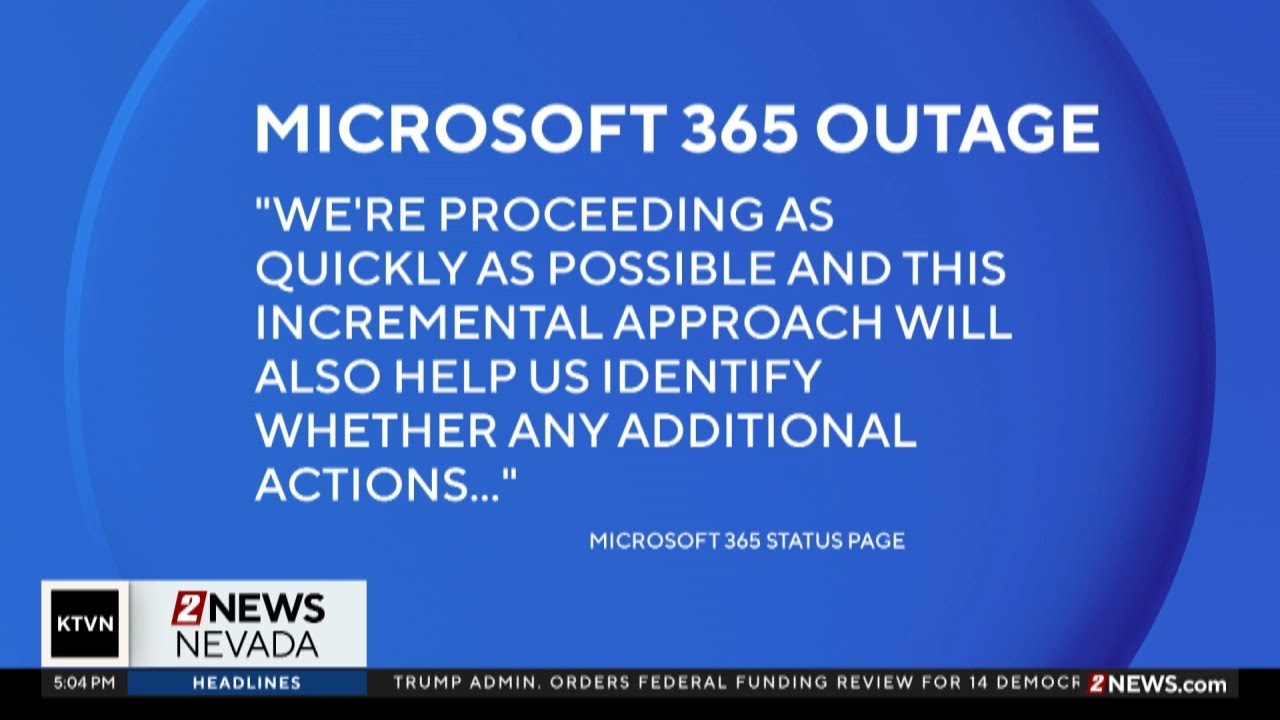 Microsoft experiencing outage with Microsoft 365 services