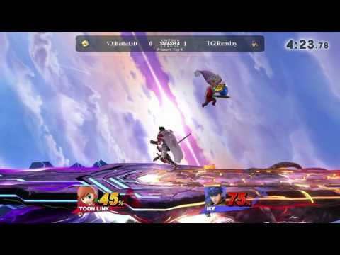 The AZSL Summer Invitational Winners Top 8 - V3|Bethel3D (Toon Link) vs Renslay (Ike)