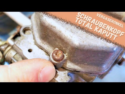 Screw head broken? Phillips head broken? Here's my solution. Vergaseronkel