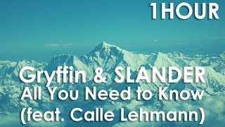 [1Hour Loop] Gryffin &amp; SLANDER - All You Need to Know (feat. Calle Lehmann)