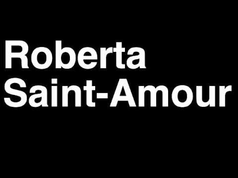 How to Pronounce Roberta Saint-Amour Survivor Cast 2012 Philippines Tribal Council Immunity Idol