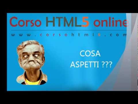 Corso HTML5 online | www.corsohtml5.com