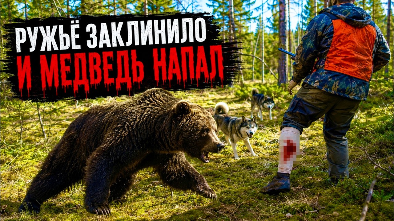 Два медведя! Охота, которая могла закончиться трагедией.