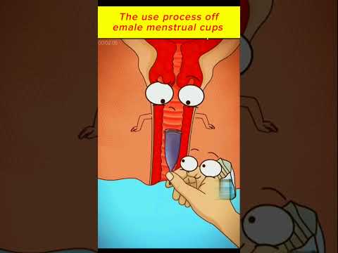 The use process of female menstrual cups #shorts