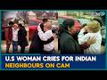 U.S. Woman’s Emotional Goodbye to Indian Neighbours Goes Viral | Indians In U.S