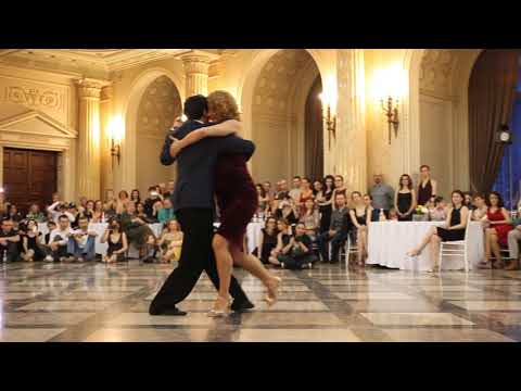  Jose Almar  and  Lucia Mirzan  are  dancing  to  the  tango  "  Malena  "  by  Aníbal Troilo  in  2018