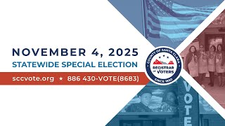 Voting Made Easy - November 4, 2025 Statewide Special Election